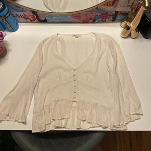 American Eagle V-Neck Top Size L